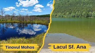 Lacul vulcanic Sf. Ana si Tinovul Mohos din Harghita  - Doua locuri unice in Romania