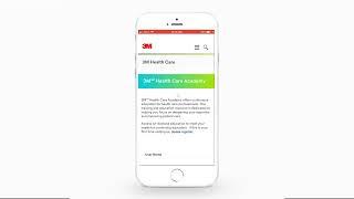 3M Health Care Academy |  Mobile App Demo