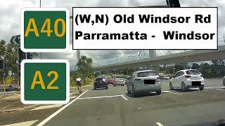 【Sydney drive】 A route 40(West2) and 2(North) Parramatta - Windsor