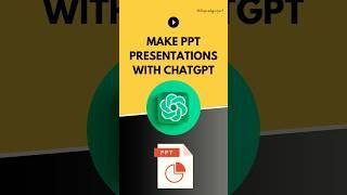 ⭐️ Make best ppt presentations with the help of ChatGPT in minutes (Full video on channel) #shorts