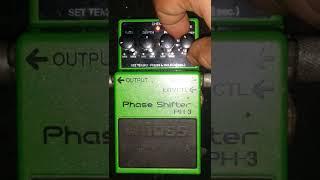 Boss Phase Shifter PH-3 ALL Stages modes Phaser G Major demo + Blues Overdrive at Peavey Bandit 112