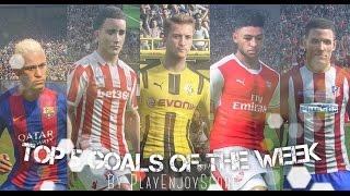 PES 2017 TOP 5 GOALS OF THE WEEK #6 by PlayEnjoyScore (FULL MANUAL PS4 PRO)