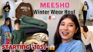 MEESHO Winter Wear Haul️|| Starting ₹185/-| Under ₹730 | Tryon Haul| Payal Singh #winterwear