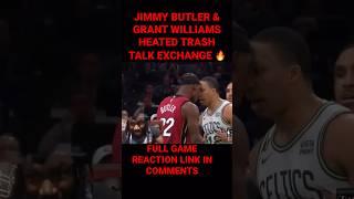 JIMMY BUTLER & GRANT AGRUE CLOSE TO FIGHTING REACTION #nba #nbashorts #nbashort #jimmybutler #heat