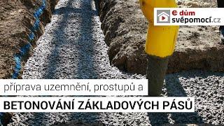 004# Příprava prostupů a betonování základů | e4 dům svépomocí