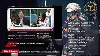 LIVE: DDS/ FAKE NEWS PEDDLER VLOGGERS HEARING WITH TRICOM