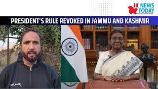 President's rule revoked in Jammu and Kashmir | JK News Today