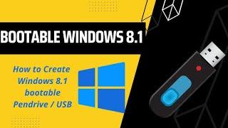 How to create a bootable usb windows 8 1