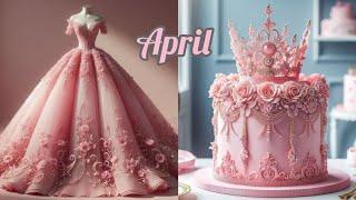 choose your birthday month and see your ballgown with matching cake 