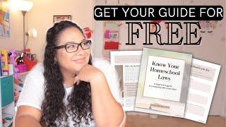 First Time Homeschooler | Homeschooling Laws and Regulations + my FREE guide