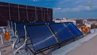 Солнечные коллекторы, установленные в Ташкенте компанией "All Solar"