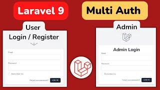 Laravel 9 Multi Auth | Laravel 9 Breeze Multi Auth | Laravel Multi auth Guard | Ajay yadav | [HINDI]