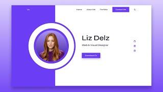 Responsive Personal Portfolio Website Using HTML CSS & JavaScript