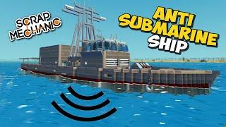  ЗАПУСКАЮ МИНЫ С ПРОТИВОЛОДОЧНОГО КОРАБЛЯ  ОБЗОР ПОСТРОЕК в Scrap Mechanic  СКРАП МЕХАНИК 