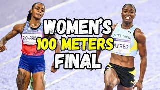 Sha'Carri Richardson vs Julien Alfred II FINAL Women's 100 meters Olympic Games Paris 2024