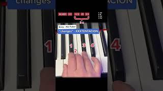 How to play „CHANGES“ by XXXTENTACION - Easy Piano Tutorial #pianotutorial #learnpiano #pianolessons