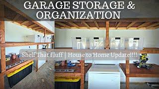 New House Update Joy Famm | Garage Storage & Organization, Garage shelve Build #housetohome