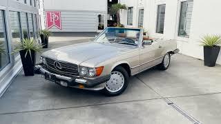 1986 Mercedes 560SL Convertible Driving & Walkaround