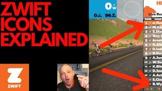 What is on the Zwift Screens (Zwift Icons EXPLAINED!)