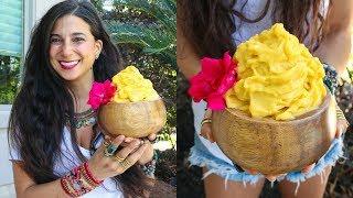 Tropical Mango & Pineapple Sorbet! FullyRaw Vegan Recipe!