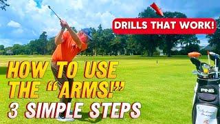 Effective use of the ARMS in a GOLF SWING!! #golfinstruction #golftips #golfswing