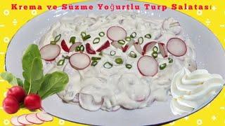 Radish Salad with Whipping Cream and Quark / RadieschenSalat mit Quark und Schlagsahne