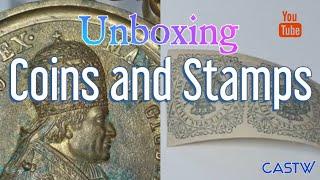 Uncirculated Coins, Mint Stamps and a Relic #collectibles #unboxing #collectibles #religious