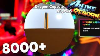 My LUCKIEST 8,000 Dragon Capsule Opening In Anime Reborn!