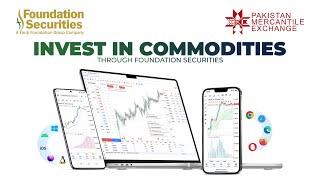 A Guide to Invest in Pakistan Mercantile Exchange (PMEX) through Foundation Securities.