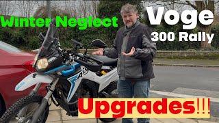 Don’t neglect your motorcycle.  Will the Voge 300 rally start after 4 months of not being used?