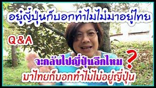 ตอบคำถาม จะกลับญี่ปุ่นอีกไหม? มาอยู่ไทยทําไหม? ทําไหมไม่อยู่ญี่ปุ่น?