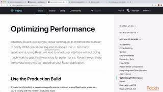 Learning React : Build React App to Optimize for Production | packtpub.com