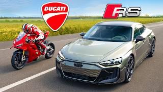 Audi RS mais rápido vs Ducati mais rápida: CORRIDA DE ARRANCADA