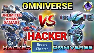 Hacker Vs Omniverse - Unlimited Ammo Damage | New Update Cheater Report - Mech Arena