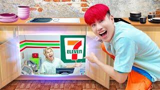 ผมสร้างห้อง 7-11 ลับไว้ในสตูดิโอ!! (กินฟรีได้ทั้งปี ฮาๆ!!)