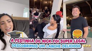 A FESTINHA DO NICK FOI SUPER LEGAL+DESCOBRIMOS UM LANCHE DELICIOSO!