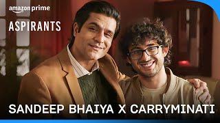 When @CarryMinati Met Sandeep Bhaiya | Aspirants Season 2 | Prime Video India