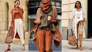 BOHO CHIC FOR FALL FOR LADIES 50+60+70+ | Top Fall Fashion Trends 2024-2025 | Natural Fashion