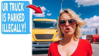 Smug Karen Gets A Shock After Trying To Illegally Tow My Truck From Shopping Complex I OWN!