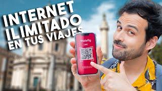 Cómo tener internet en el extranjero |  eSIM de Holafly con INTERNET ILIMITADO!