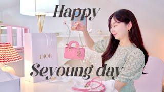 SUB) Birthday vlog  | DIOR unboxing | Barbie pop-up | Afternoon tea at Signiel | Happy seyoung day