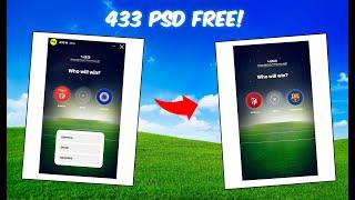 Free PSD  | 433 Design 🟡 | Tutorial (Prediction)