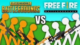 PUBG vs Free Fire - Stickman Animation