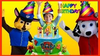 Paw Patrol Birthday Party Pretend Play with Maya Evan and Joey!!