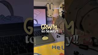 GRWM to Study With Me || ASMR Relaxation || #studywithme #studyvlog #asmr #studymotivation