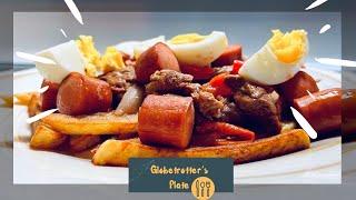 PIQUE MACHO - BEEF, SAUSAGE AND FRIES IN ONE PLATE! - RECIPE FROM BOLIVIA 