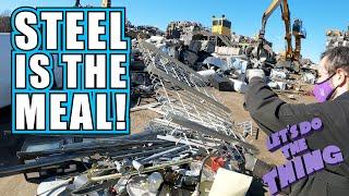 Steel Is The Meal But We Got Some Major Scores Dumpster Diving Today! - Scrap Metal Recycling