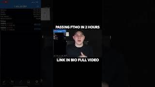 $200,000 FTMO CHALLENGE PASSED IN 2 HOURS (MUST WATCH) #shorts
