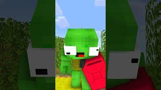 MAIZEN :  CRAZY MIKEY  - JJ AND MIKEY  #maizen #shorts #minecraftshorts #minecraftanimation