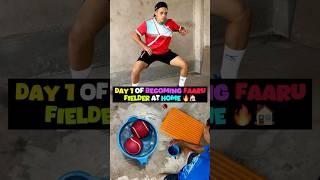 Day 1 Of Becoming Faaru Fielder ️ #cricket #minivlog #fielder #fielding #cricketshorts